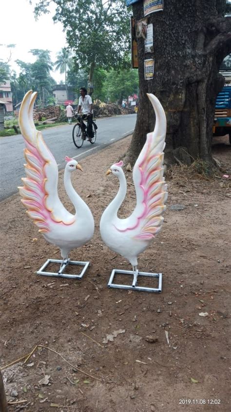 Fiber White Peacock Statue, For Interior Decor at best price in Kolkata ...