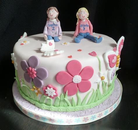 27+ Marvelous Picture of Happy Birthday Twins Cake - birijus.com