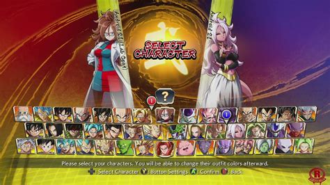 Dragon Ball FighterZ Full Roster (All Characters Maps)