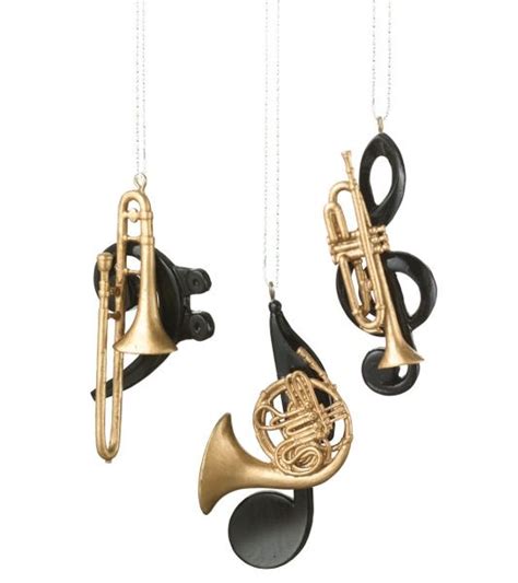 Brass Instrument Christmas Ornament (Set of 3) | Brass instrument, Christmas ornament sets ...