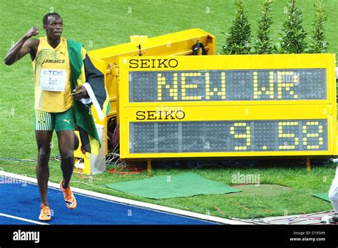 Usain Bolt Breaks His Own World Record In The 100 Metres With A New | Images and Photos finder