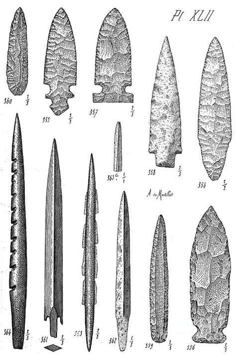 Stone Age Flint Tools, North American Photograph by Wellcome Images ...