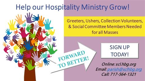 Hospitality Ministry.2021 – Saint Catherine Labouré Catholic Parish