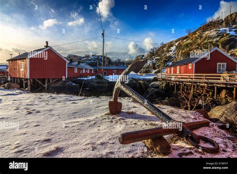 Fishing village in the Lofoten Islands Stock Photo - Alamy