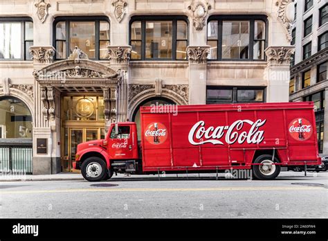 Coca Cola truck parked in a street in Boston USA Stock Photo - Alamy