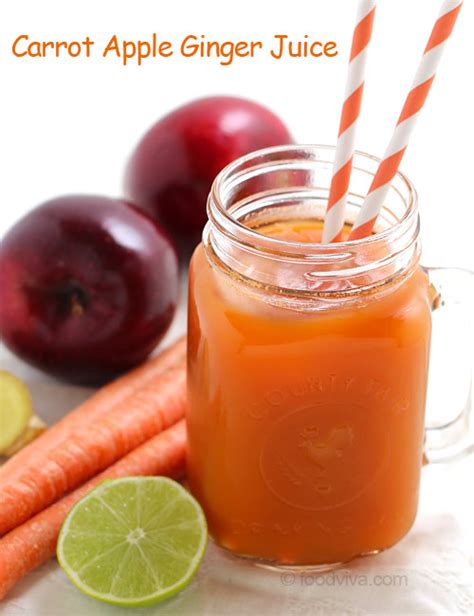 Carrot Apple Ginger Juice Recipe - Best Body Cleansing Juice