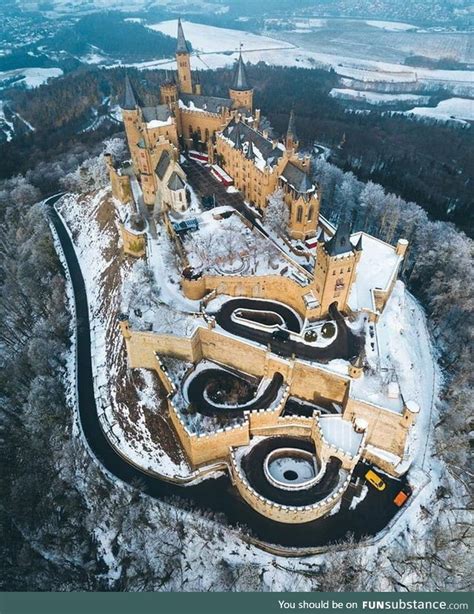 The Majestic Hohenzollern Castle in Winter - FunSubstance