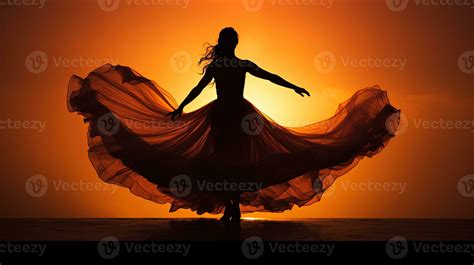 elegant dancer outline. silhouette concept 27381553 Stock Photo at Vecteezy