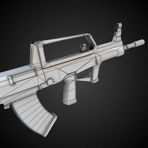 QBZ-95 Assault rifle 3D Model Game ready .max .obj .fbx .lwo .lw .lws .ma .mb - CGTrader.com