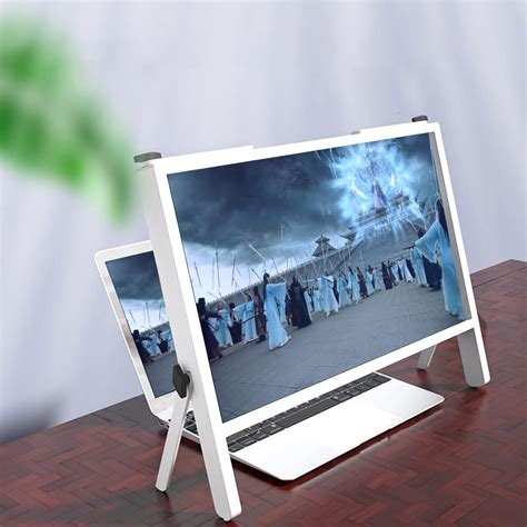 3D 21 Inch Laptop Screen Magnifier, Portable Amplifier Desktop, Compatible with 15/16/17/18/20 ...