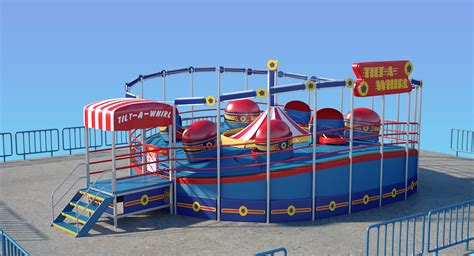 Tilt-A-Whirl Amusement Ride 3D Model $69 - .obj .fbx .max - Free3D