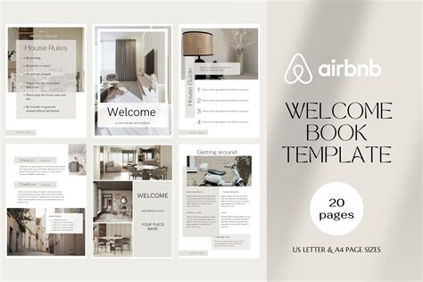 Airbnb Welcome Book Template | Magazine Templates ~ Creative Market