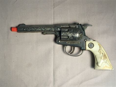 Hubley Marshal Toy Cap Gun, 1950's, Toy Cowboy Gun, Cap Gun, Toy ...