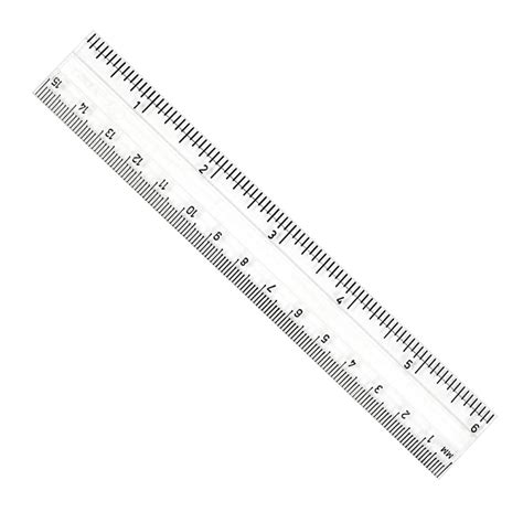 Clear Plastic 6" Ruler Inches/Metric - CHL80610 | Charles Leonard | Rulers