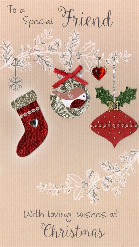 Special Friend Embellished Christmas Card | Cards | Love Kates