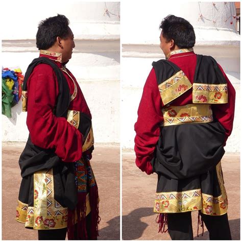 Traditional Chinese Tibetan Men Clothing