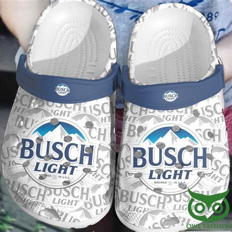 Busch Light Logo Crocs Shoes