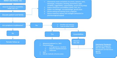 Proposed Tourette syndrome treatment algorithm. Legend: ADHD ...