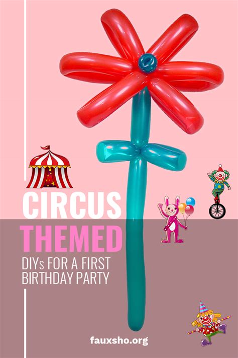 Circus Themed DIYs for a First Birthday Party | Faux Sho