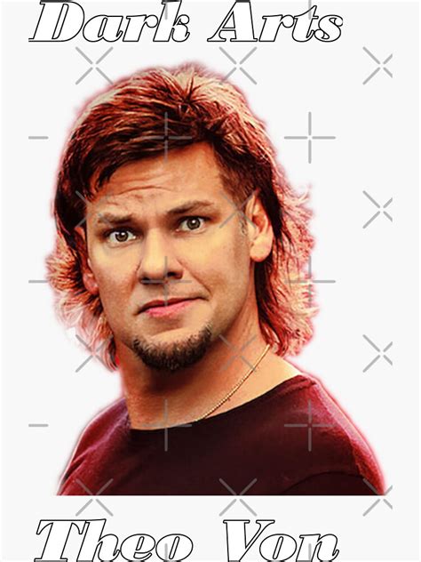 "Theo Von Dark Arts" Sticker for Sale by HootVault | Redbubble