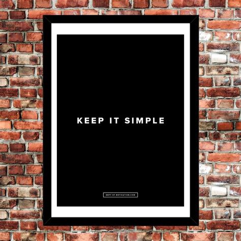 Keep It Simple Poster » Gadget Flow