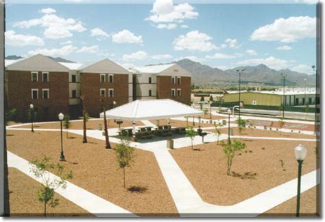 Military base housing at Fort Bliss, El Paso, Texas