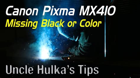 Canon Pixma MX410 Printer | Black or Color Printing Problem - YouTube