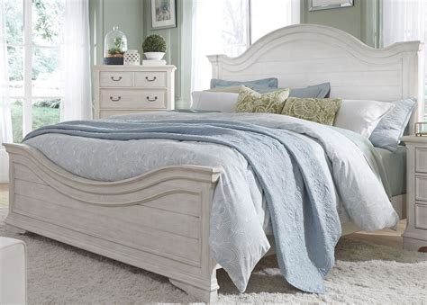 Bayside White Queen Panel Bed from Liberty | Coleman Furniture