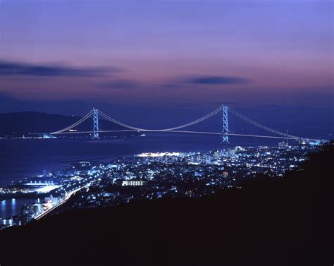 Akashi Kaikyo Bridge 明石海峽大橋 | Akashi kaikyō bridge, Japan place, Bridge