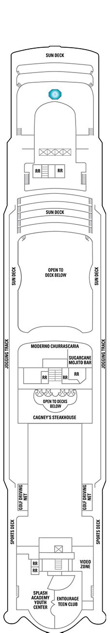 Norwegian Dawn Deck plan & cabin plan