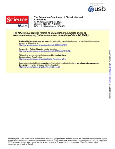 (PDF) The Formation Conditions of Chondrules and Chondrites