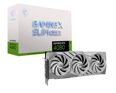 MSI GeForce RTX™ 4080 16GB GAMING X SLIM WHITE