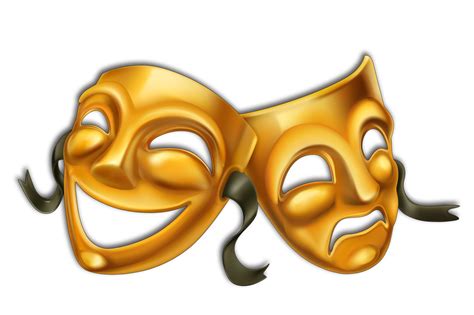 Royalty-free Theatre Mask Stock photography - hand-painted golden ...