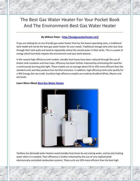 Best gas water heaters by bestgaswaterheater - Issuu