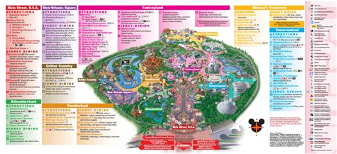 Printable Map Of Disneyland Paris Park Hotels And Surrounding Area Pdf ...