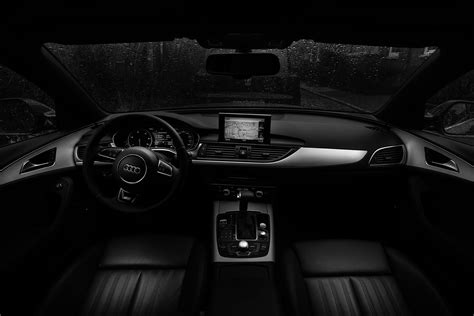 Black Car Interior Royalty-Free Stock Photo