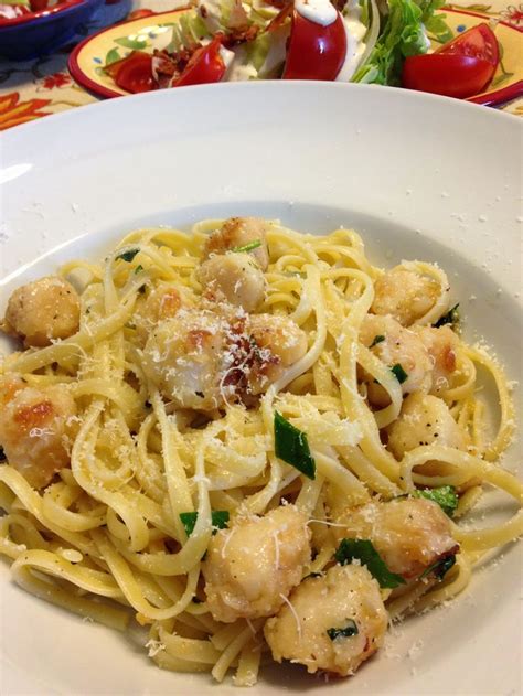 Bay Scallops and Linguine ~ The Bee Skep | Seafood dish recipes, Pasta dinner recipes, Scallop ...