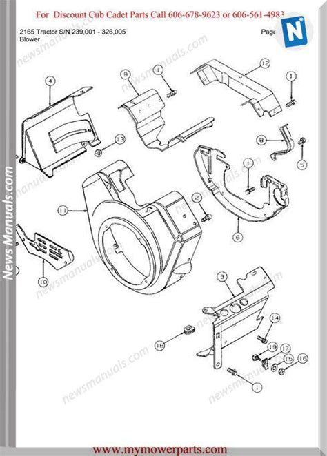 Cub Cadet 2165 Tractor Sn 239001 326005 Parts Manual