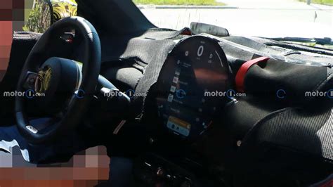 Next-Gen Mini Cooper EV Interior Spy Photos Show Large Round Center Screen