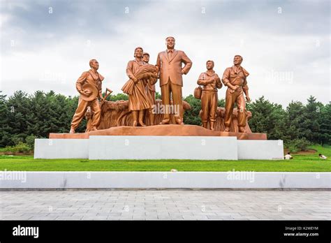 Monuments in Pyongyang, North Korea Stock Photo - Alamy