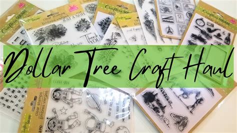 Dollar Tree Haul - Craft Supplies and Stamps - YouTube