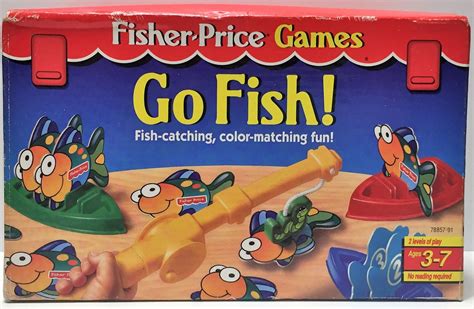 (TAS034439) - 1998 Mattel Fisher Price Games Go Fish! Coloring Matching Game | Fisher price ...