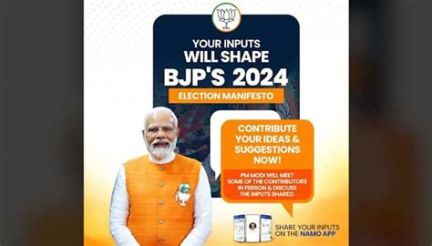 'Contribute to BJP's manifesto': PM Modi invites youth to share thoughts ahead of 2024 Lok Sabha ...