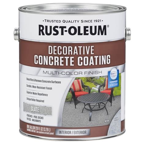 RustOleum 3.78L Slate Decorative Concrete Coating | Bunnings Warehouse