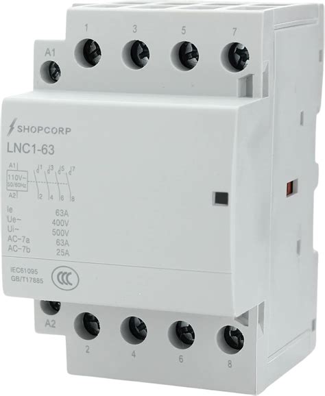 Buy 4 Pole Contactor 120v Coil Normally Open 50 amp IEC 400V AC ...