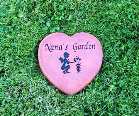 Personalized Heart Shaped Garden Stone. by TimelessPetMemorials Personalized Pet Memorial ...