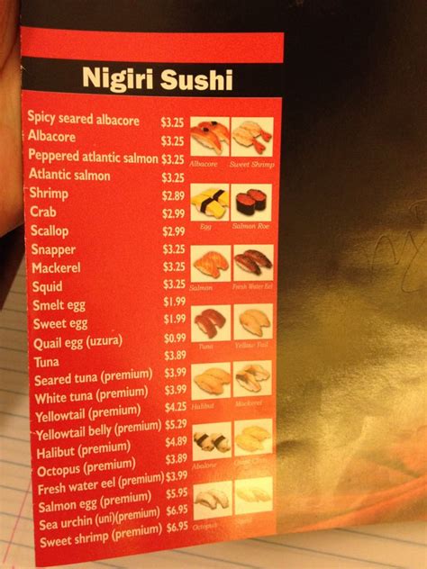 Menu - Sake Sushi Bar and Lounge