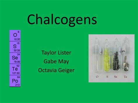 Periodic Table Chalcogens Group