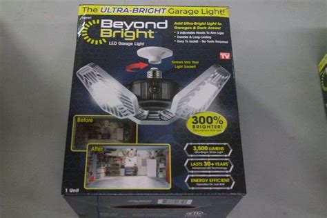 3500 Lumens 11.5 in. Single Pole Occupancy LED Flush Mount Garage Light - Matthews Auctioneers