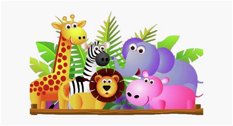 Baby Animal Cartoon - Cute Zoo Animals Clipart, HD Png Download , Transparent Png Image - PNGitem